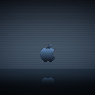 Apple Logo Reflection Ipad Wallpaper Granny Smith 2732x2732