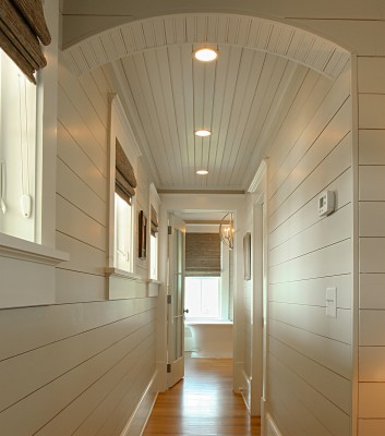 Shiplap Hallway Entry Way Interior Design Nandina Home - White Shiplap 