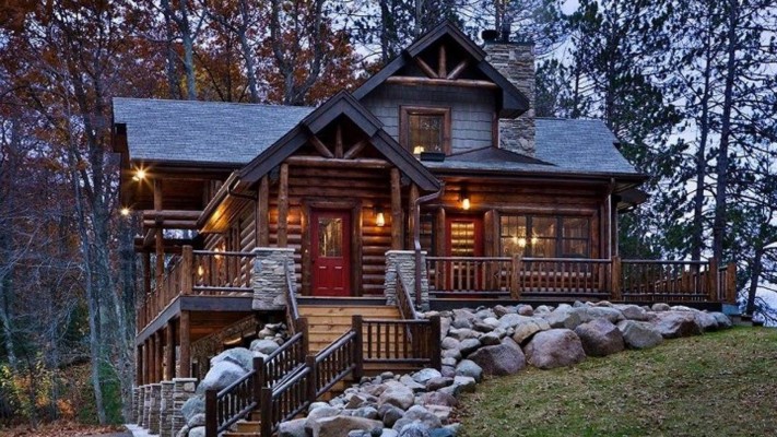 beautiful log cabin