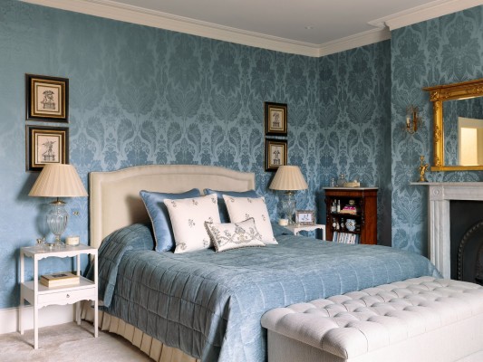 Damask Wallpaper Duck Egg Blue - 1650x1238 Wallpaper - teahub.io