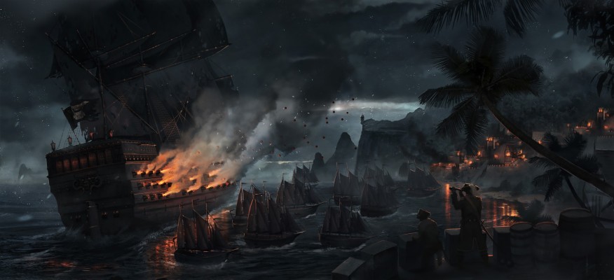 Cool Pirate Ship Background 1080x2340 Wallpaper Teahub Io