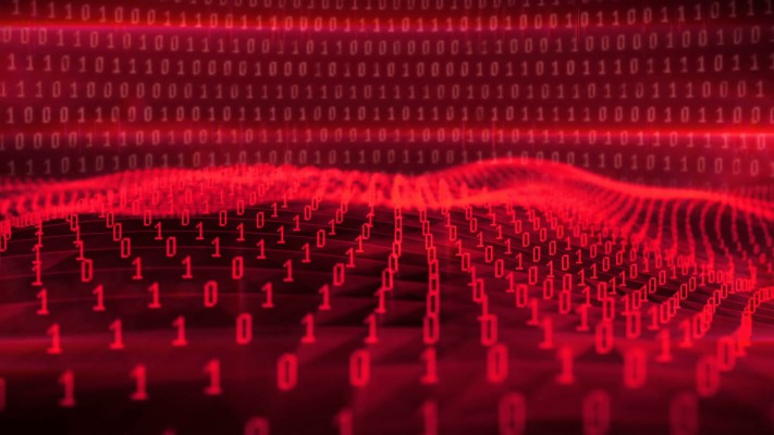 Beautiful Abstract Animation Of The Red Binary Waves Red Binary Code Background 19x1080 Wallpaper Teahub Io