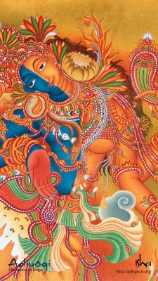 Mural Painting Wallpaper Hd Pics Photos Stunning Attractive - Lord Krishna  And Radha Mural Paintings - 1920x1080 Wallpaper 