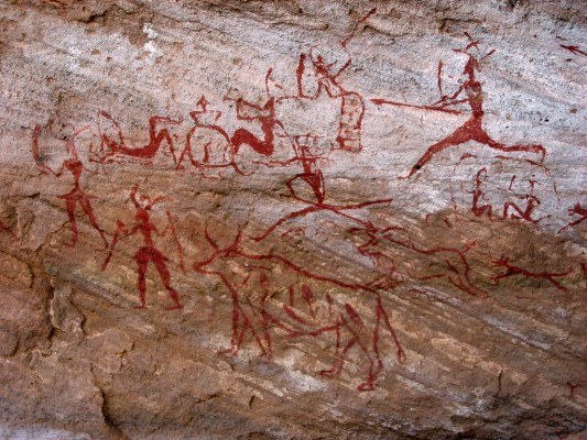 Prehistoric Cave Paintings Hunting - 1024x768 Wallpaper - teahub.io