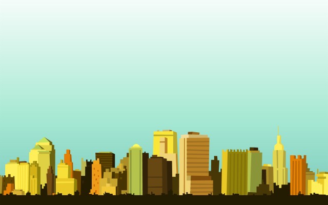 Minimalist City Background - 1920x1200 Wallpaper 