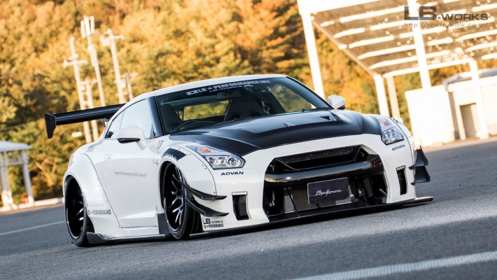 Nissan Gt-r R35 Liberty Walk White Low Japan Sport - Off White Liberty ...