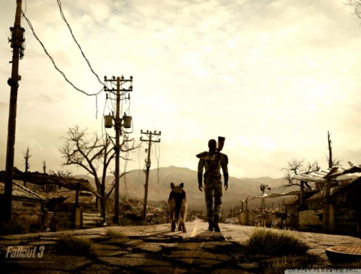 Fallout 3 Man And His Dog Hd Desktop Wallpaper High - Fallout 3 Man And ...