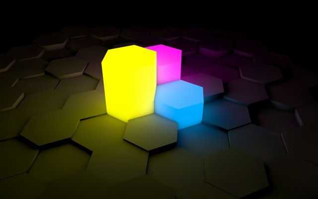 Neon Hexagon - 1920x1080 Wallpaper 