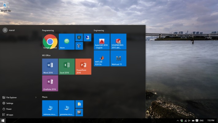 Windows 1.0 Start Menu Wallpaper