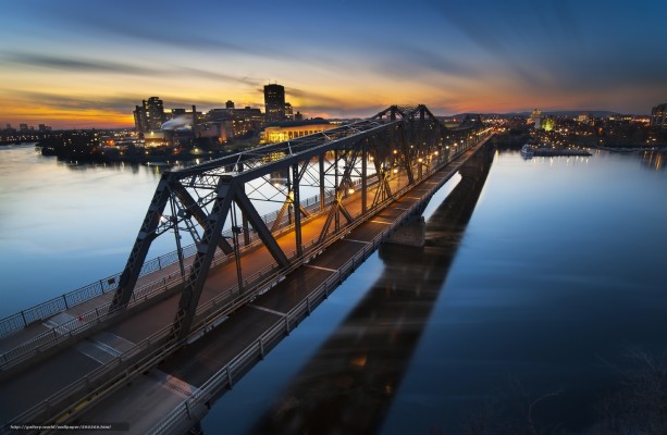 Download Wallpaper Ottawa River, Alexandria Bridge, - Girder Bridge 