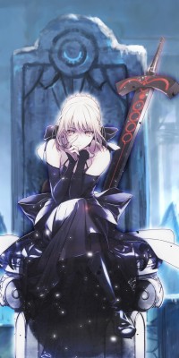 Saber Fate Stay Night Sword Black Dress Majestic Fate Live Wallpaper Android 1080x2160 Wallpaper Teahub Io