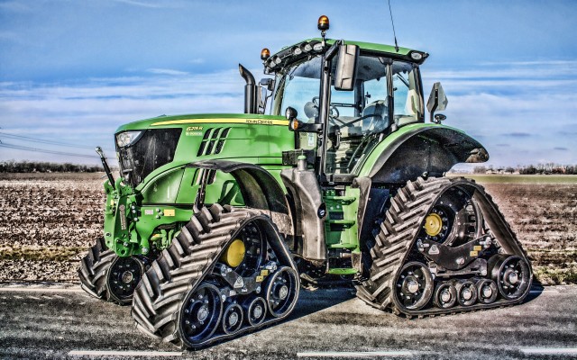 John Deere 6215r, 4k, Tracked Tractor, 2019 Tractors, - John Deere Zuidberg  Tracks - 3840x2400 Wallpaper 