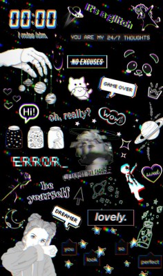 Aesthetic, Dark, And Glitch Image - Aesthetic Glitch Background - 573x969  Wallpaper 
