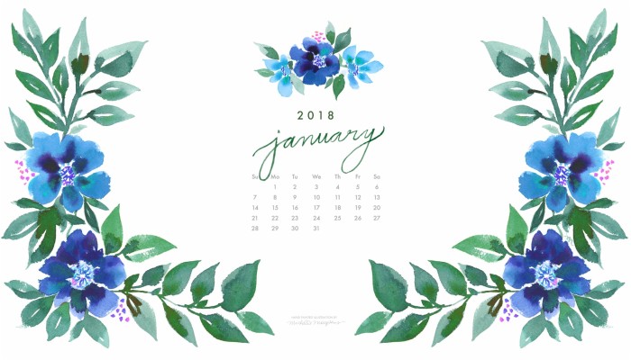 January Watercolor Wallpaper Downloads Custom Watercolor - August 2019 ...