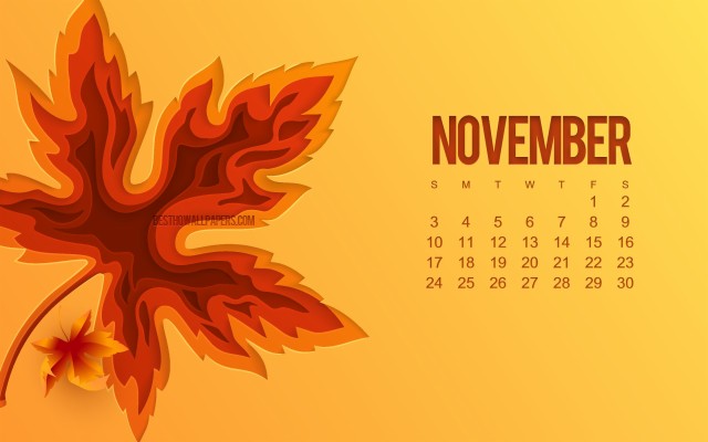November 2019 Hd Desktop Wallpaper - November 2019 Desktop Calendar ...