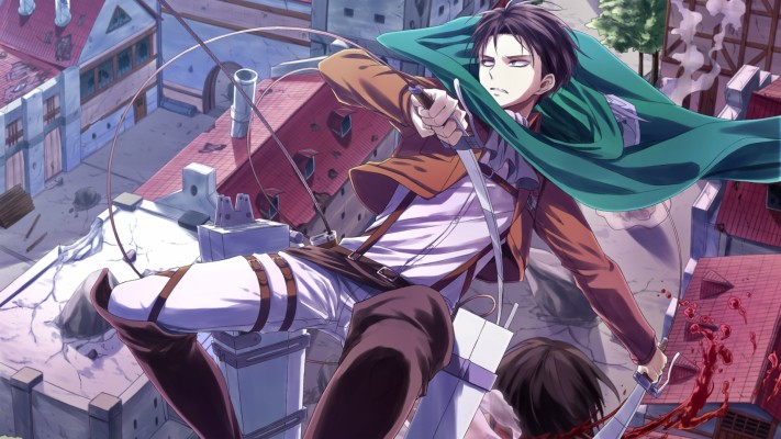 Levi Ackerman Vs Titan Gif 19x1080 Wallpaper Teahub Io