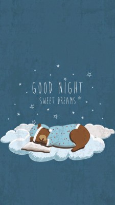 Background, Bear And Cool - Teddy Bear Sleeping Vector - 720x1280 ...