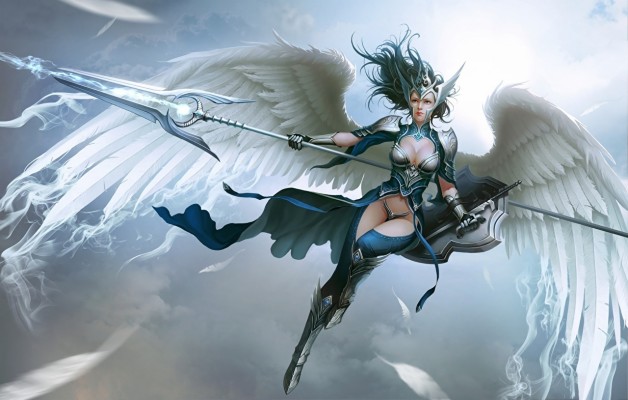 Fantasy Female Warrior Angel - 1280x814 Wallpaper - teahub.io