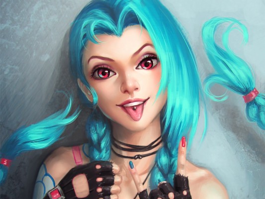 Jinx Blue Hair - 1920x1440 Wallpaper - teahub.io