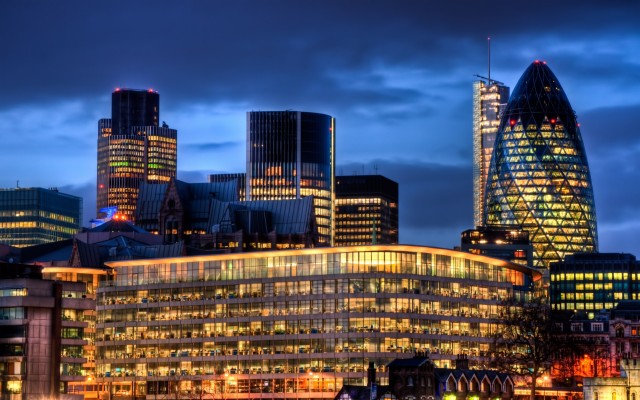 Wallpaper London, England, Night, City, Buildings, - London Skyline ...