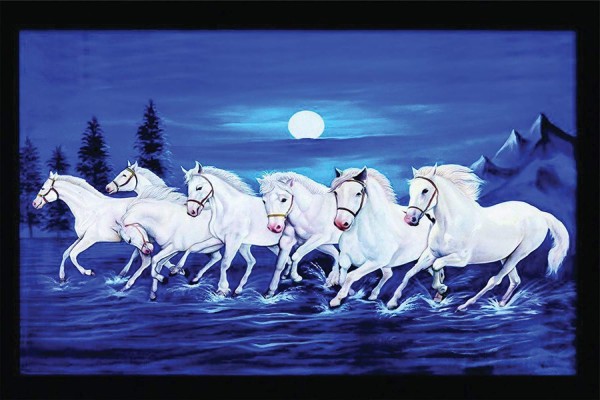 Seven Horses Hd Wallpaper - 7 White Horse Wallpaper Hd Download - 1024x1024  Wallpaper 