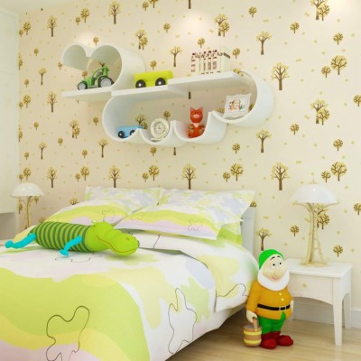 Cartoon Children S Bedroom Wallpaper/ Nursery Tree - Bed Sheet ...