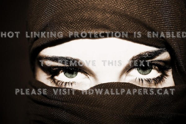 Beautiful Eyes Muslim Women Islam Hijab 3d - Eye Shadow - 900x600 ...