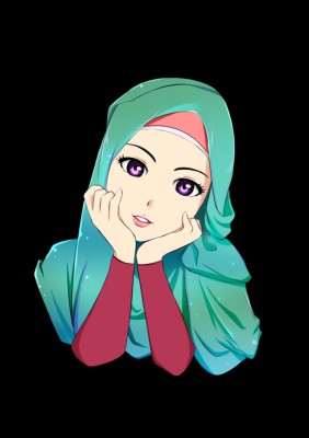 Thumb Image - Cute Cartoon Hijab Girl - 751x1063 Wallpaper 