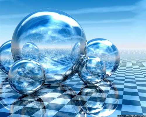 Bubbles On Floor - Bubbles Background 3d - 1024x819 Wallpaper 