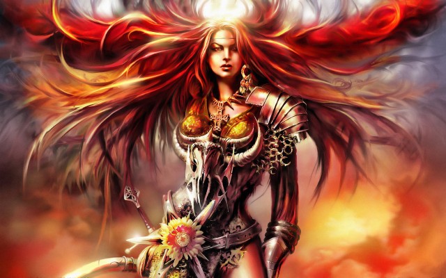 Warrior Woman Red Hair - 1920x1200 Wallpaper - teahub.io