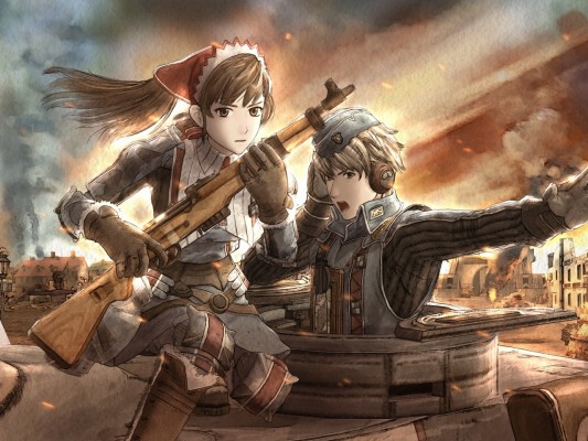 Wallpaper War, Anime, Gun, Boy, Girl - Valkyria Chronicles - 1280x960  Wallpaper 