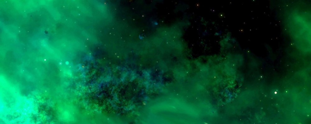 Galaxy Wallpaper Green - 1200x480 Wallpaper - teahub.io