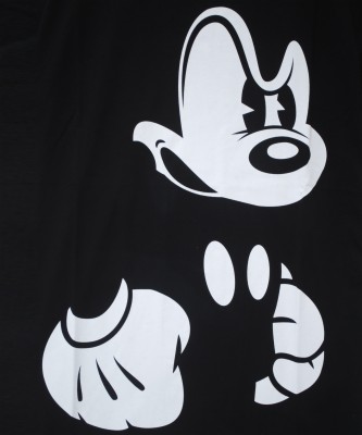 Bad Black Crew Neck Tee T-shirt Mickey Mouse Hands - Mickey Mouse Dope ...