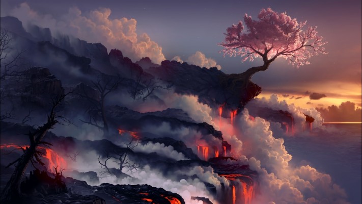 Sakura And The Burning Island - 3840x2160 Wallpaper - teahub.io