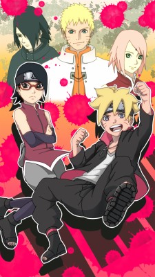 Sakura Haruno Sarada Dan Sakura - 882x1568 Wallpaper - teahub.io