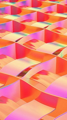 Art Paper Red Rainbow Color Pattern Iphone Wallpaper - Rainbow Colors Ios  - HD Wallpaper