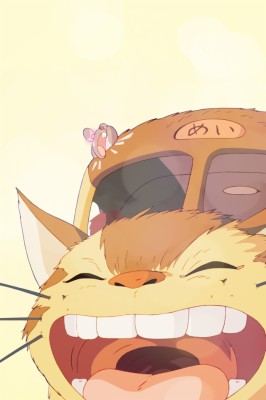 Cat Bus Totoro Lockscreen 640x960 Wallpaper Teahub Io