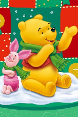 Winnie The Pooh Wallpaper - Winnie The Pooh Christmas Backgrounds ...