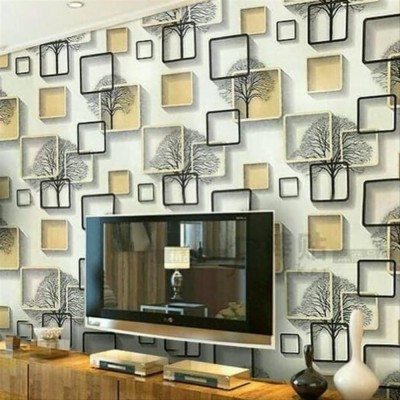  Wallpaper  Motif Terbaru 3d Kayu Kotak  kotak  Murah 