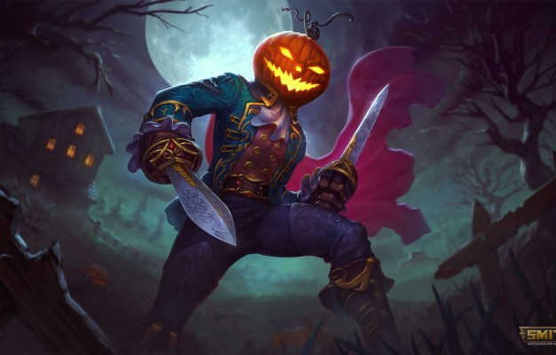 Photo Wallpaper Halloween, Loki, Spooky, Smite - Loki Headless Norseman ...