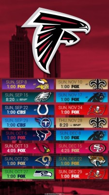 Atlanta Falcons 2017 Hd 4k Schedule Wallpaper - Atlanta Falcons ...