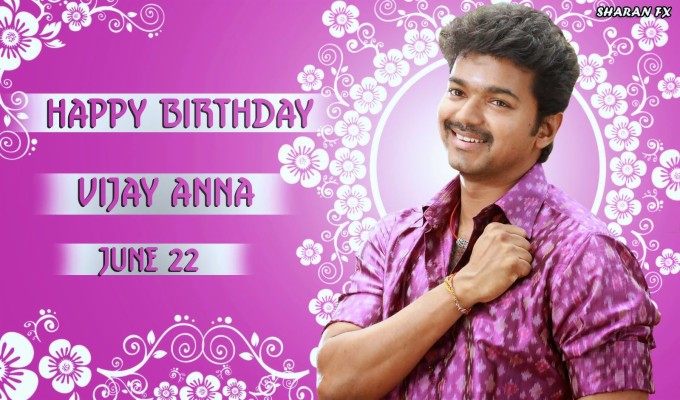 Happy Birthday Vijay Anna - 1600x941 Wallpaper 