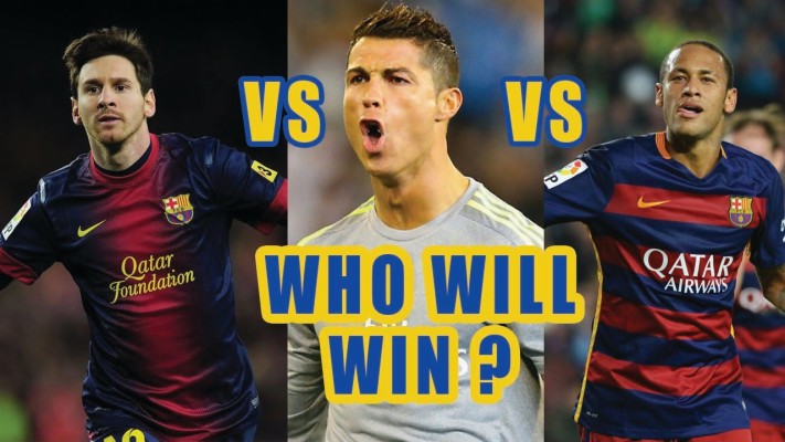 neymar vs cristiano ronaldo and messi