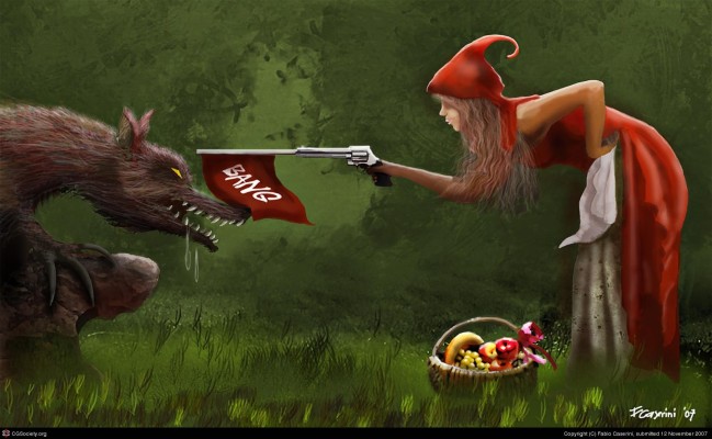 Weird Funny Backgrounds Wallpaper Weird Funny Backgrounds - Weird Little  Red Riding Hood - 1600x986 Wallpaper 
