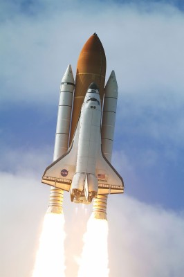 Space Shuttle Flying On Sky, Liftoff, Launch, Spacecraft, - Space ...