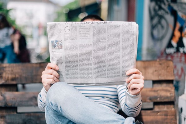 Man Reading Newspaper, People, Community, Relax, Relaxing, - Person ...