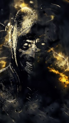 Mortal Kombat, Scorpion, Fire, Artwork - 1080x1920 Wallpaper - teahub.io