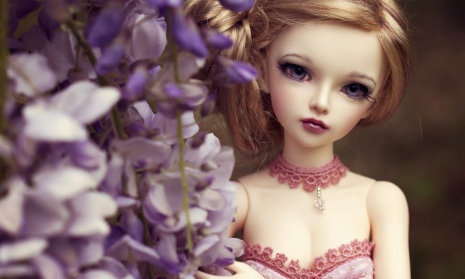 Doll Toy Blonde Girl Flowers Wisteria Wallpaper Wallpaper Profile Cute Baby Dp 19x10 Wallpaper Teahub Io