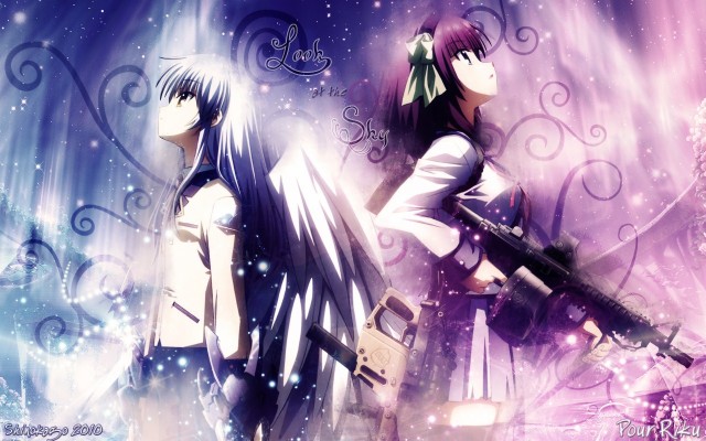 Anime Angel Beats School Uniform Skirt Wallpapers Hd Anime Wallpaper Angel Beats 1297x698 Wallpaper Teahub Io