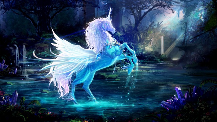 Background Galaxy Unicorn - 5000x2813 Wallpaper 